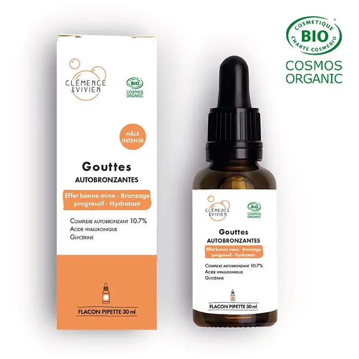 Gouttes autobronzante intense